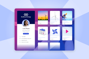 Digital Sales Room with sales content 