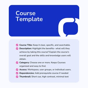 Course Template and Checklist